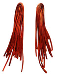 Orange Statement Strands Earrings