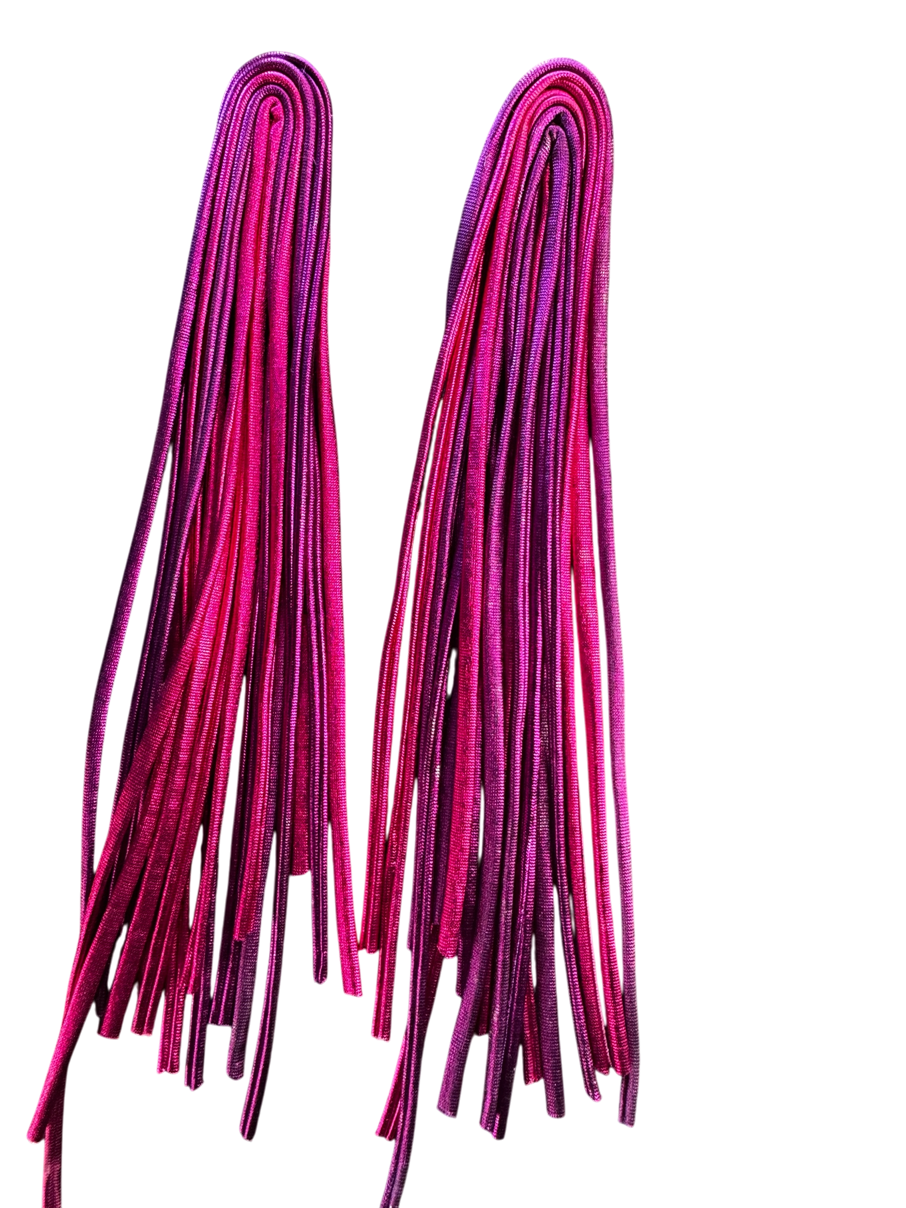Magenta/Hot Pink Statement Strands Earrings