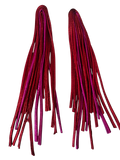 Crimson/Fuchsia Statement Strands Earrings